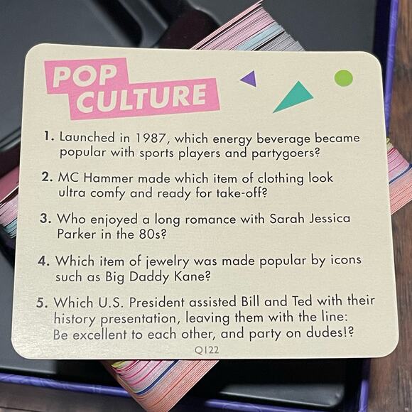 Thats So 80s Trivia Card Game Adult Party 2+ Players Item QUZ011 Complete Game - Picture 14 of 15